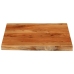 Tablero mesa cuadrado borde natural madera acacia 40x40x3,8 cm