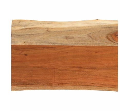 Tablero de mesa rectangular borde natural acacia 50x40x3,8 cm