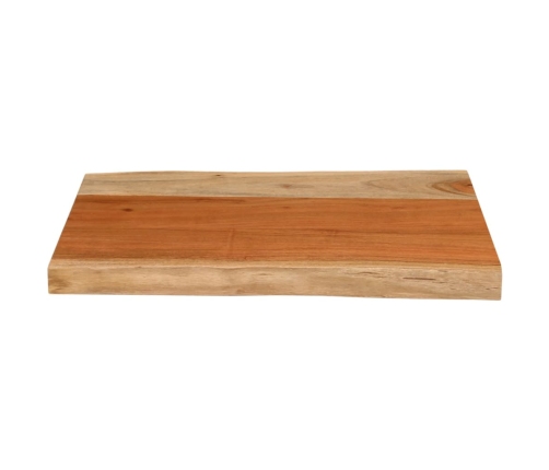 Tablero de mesa rectangular borde natural acacia 50x40x3,8 cm