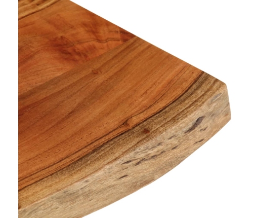 Tablero de mesa rectangular borde natural acacia 50x40x3,8 cm