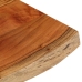 Tablero de mesa rectangular borde natural acacia 50x40x3,8 cm