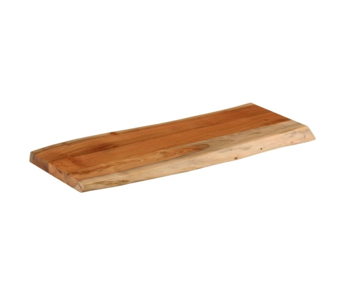 Tablero rectangular madera de acacia borde vivo 80x40x3,8 cm