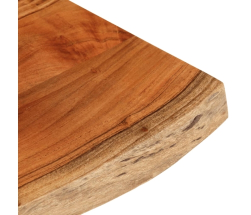 Tablero rectangular madera de acacia borde vivo 80x40x3,8 cm