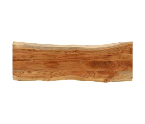 Tablero rectangular madera de acacia borde vivo 110x40x3,8 cm