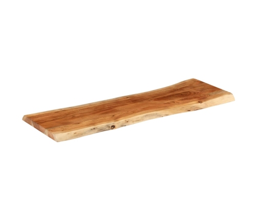 Tablero rectangular madera de acacia borde vivo 110x40x3,8 cm