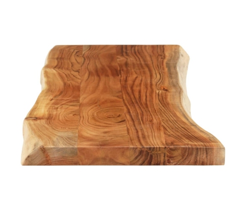 Tablero rectangular madera de acacia borde vivo 110x40x3,8 cm