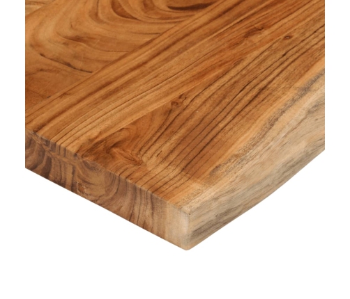 Tablero rectangular madera de acacia borde vivo 110x40x3,8 cm