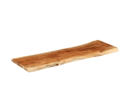 Tablero rectangular madera de acacia borde vivo 120x40x3,8 cm