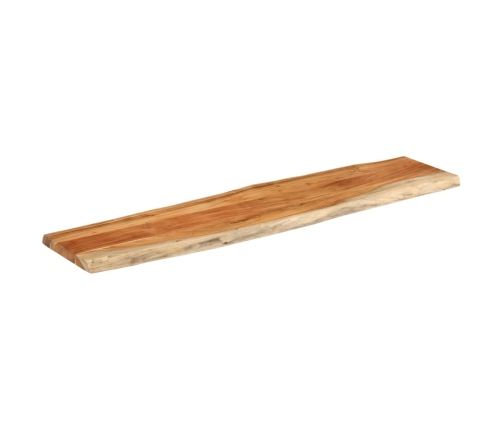 Tablero rectangular madera de acacia borde vivo 160x40x3,8 cm