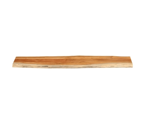 Tablero rectangular madera de acacia borde vivo 160x40x3,8 cm