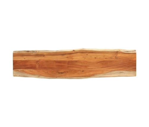 Tablero rectangular madera de acacia borde vivo 180x40x3,8 cm