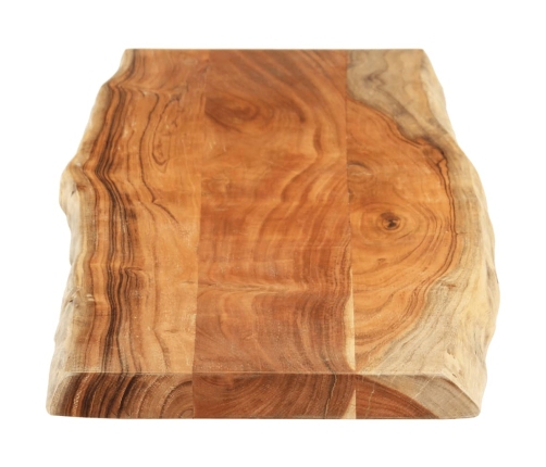 Tablero rectangular madera de acacia borde vivo 180x40x3,8 cm