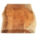 Tablero rectangular madera de acacia borde vivo 180x40x3,8 cm