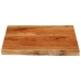 Tablero mesa cuadrado borde natural madera acacia 80x80x3,8 cm