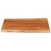 Tablero de mesa rectangular borde natural acacia 100x80x3,8 cm