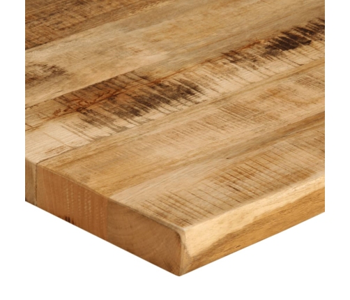 Tablero de mesa borde natural madera mango rugosa 40x40x2,5 cm