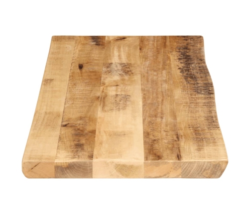 Tablero de mesa borde natural madera maciza mango 90x40x2,5 cm