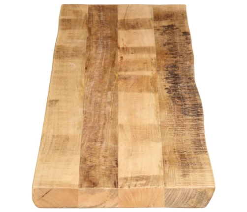 Tablero de mesa borde natural madera maciza mango 160x40x2,5 cm