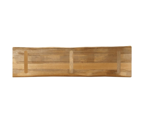 Tablero de mesa borde natural madera maciza mango 160x40x2,5 cm