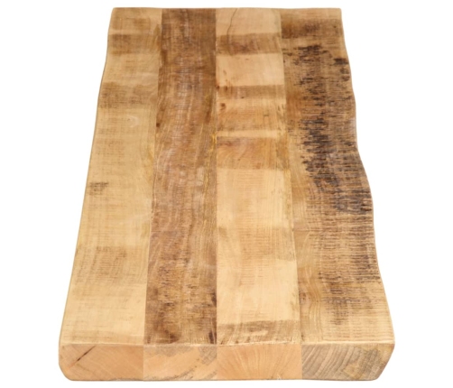 Tablero de mesa borde natural madera maciza mango 180x40x2,5 cm