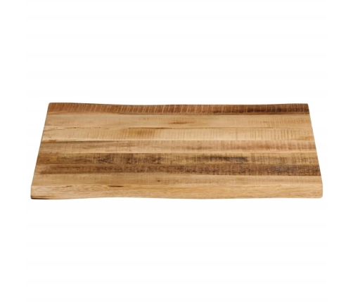 Tablero de mesa borde natural madera maciza mango 60x60x2,5 cm