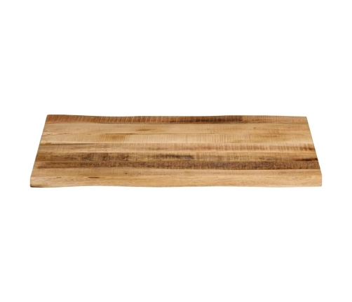 Tablero de mesa borde natural madera maciza mango 80x60x2,5 cm