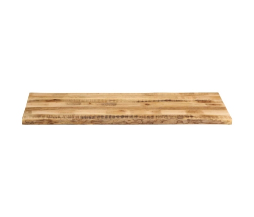 Tablero de mesa borde natural madera maciza mango 140x60x2,5 cm