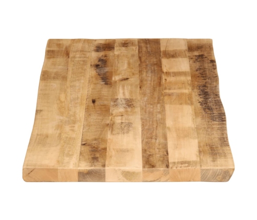 Tablero de mesa borde natural madera maciza mango 140x60x2,5 cm