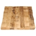 Tablero de mesa borde natural madera maciza mango 140x60x2,5 cm