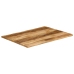 Tablero de mesa borde natural madera maciza mango 90x80x2,5 cm