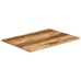 Tablero de mesa borde natural madera maciza mango 100x80x2,5 cm