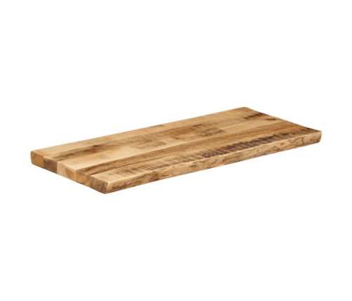 Tablero de mesa borde natural madera maciza mango 80x40x3,8 cm