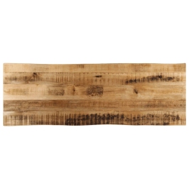 Tablero de mesa borde natural madera maciza mango 110x40x3,8 cm