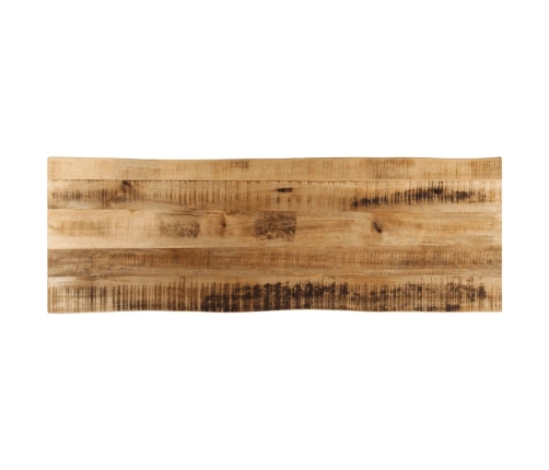 Tablero de mesa borde natural madera maciza mango 110x40x3,8 cm