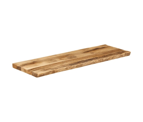 Tablero de mesa borde natural madera maciza mango 110x40x3,8 cm