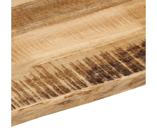 Tablero de mesa borde natural madera maciza mango 110x40x3,8 cm