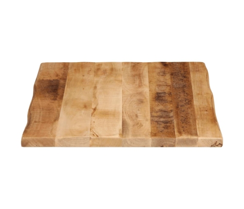 Tablero de mesa borde natural madera maciza mango 70x60x3,8 cm