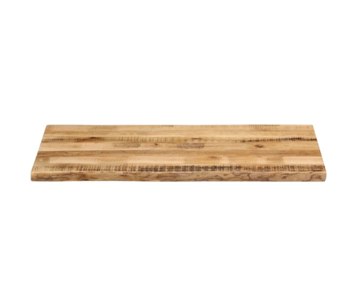 Tablero de mesa borde natural madera maciza mango 110x60x3,8 cm