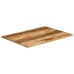 Tablero de mesa borde natural madera maciza mango 90x80x3,8 cm