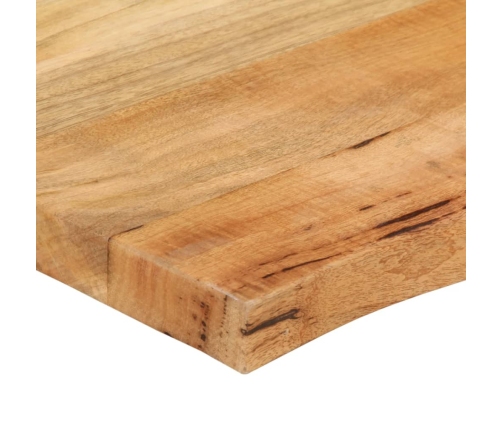 Tablero de mesa borde natural madera maciza mango 40x40x2,5 cm