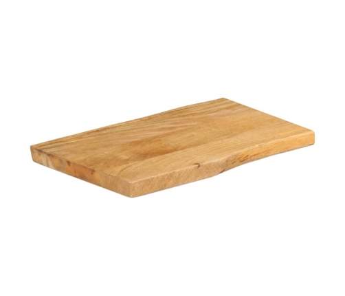 Tablero de mesa borde natural madera maciza mango 60x40x2,5 cm