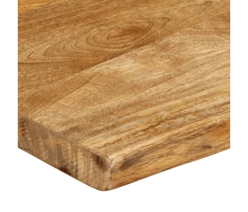 Tablero de mesa borde natural madera maciza mango 60x40x2,5 cm