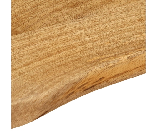 Tablero de mesa borde natural madera maciza mango 60x40x2,5 cm