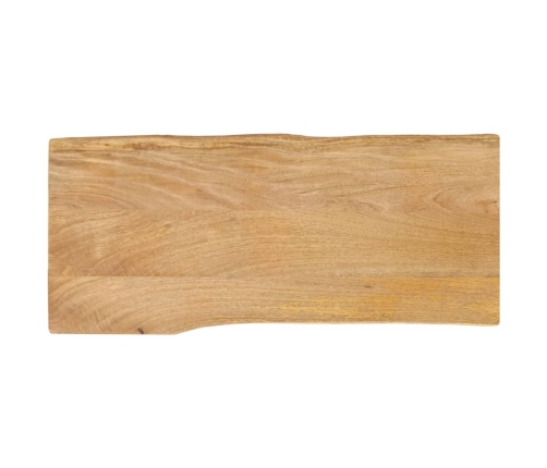 Tablero de mesa borde natural madera maciza mango 80x40x2,5 cm