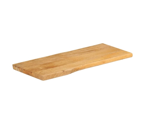 Tablero de mesa borde natural madera maciza mango 80x40x2,5 cm