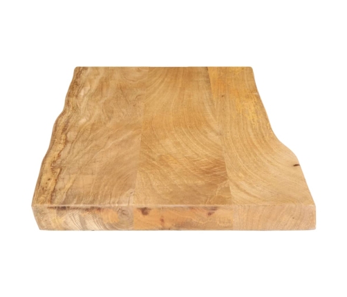 Tablero de mesa borde natural madera maciza mango 80x40x2,5 cm