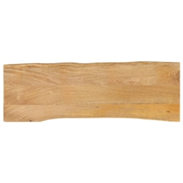 Tablero de mesa borde natural madera maciza mango 110x40x2,5 cm