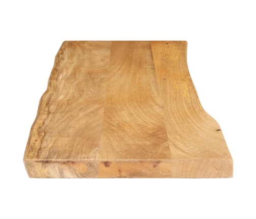 Tablero de mesa borde natural madera maciza mango 110x40x2,5 cm