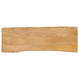 Tablero de mesa borde natural madera maciza mango 140x40x2,5 cm