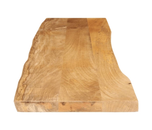 Tablero de mesa borde natural madera maciza mango 160x40x2,5 cm